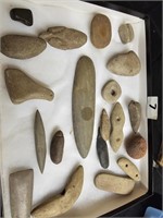 Native American Stone Tools and Fossils Lot