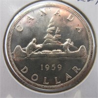 1959 SILVER DOLLAR - CANADA
