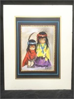 Signed Ted Degrazia (Attributed) Original Pastel
