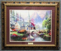 "Dogwood Chapel" Print by Thomas Kinkade