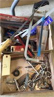 Saws, saw blades, assorted tools