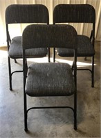 (J)
Metal with Upholstery Folding Chairs