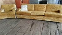 Gold Sofa & Chair