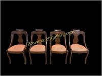 4 Mahogany Empire Style Chairs