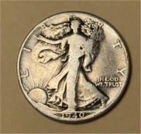 1940 SILVER WALKING LIBERTY 1/2 DOLLAR COIN