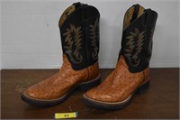 Justin Ostrich Boots Size 11 D