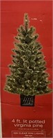 IN BOX CHRISTMAS TREE 4 FOOT VIRGINIA PINE TREE