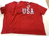 2 New USA T-Shirts Size XXL