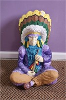 Ceramic Indian Chief  19" Tall