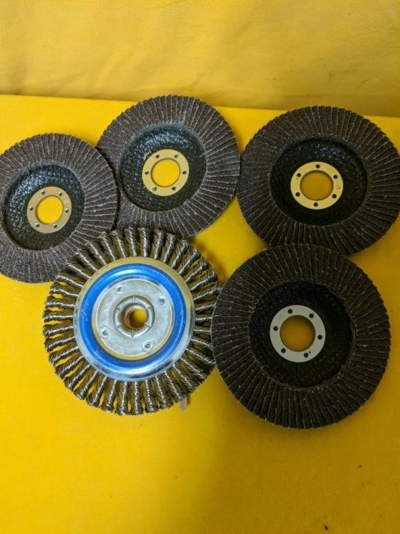 Sanding/Grinding discs, welding goggles, safety