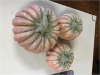 Set Of Three Frankoma Pumpkins