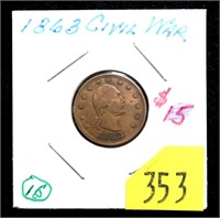 1863 Civil War token