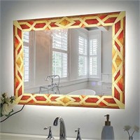 Chende LED Bathroom Mirror for Wall, 32'' X 24''