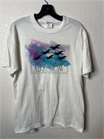 Vintage Watercolor Air Show Jet Shirt