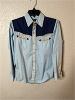 Vintage 1970s Pearl Snap Cowboy Shirt