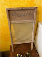 Antique Glass Washboard