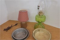 Oil Lamp & Primitive Decor