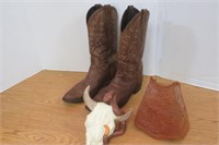 Dan Post Size 11 Cowboy Boots & Western Decor