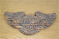 Harley Davidson Plaque approx 12" wide