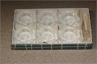 Set of 6 Glass Salt Cellars