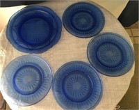 Vintage Royal Lace/Bread&Butter Blue Dishes