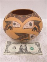 Mexican / Southwestern Pottery w/ Fish, Art vase