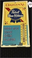 Sm. Adv. Thermometer-Original Pabst Blue Ribbon