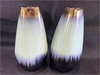 W. Germany Pottery Vase Pair