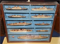 Sailing ship model collage