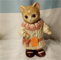 Vintage cat in dress