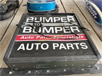 Light UP Bumper to Bumper Auto Parts Sign  RWH