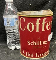 VTG. "SCHILLING" COFFEE CAN (NO LID)