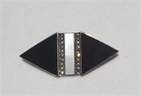Vintage Sleek Art Deco Brooch Pin