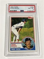 1983 TOPPS WADE BOGGS ROOKIE CARD PSA 8 GRADED