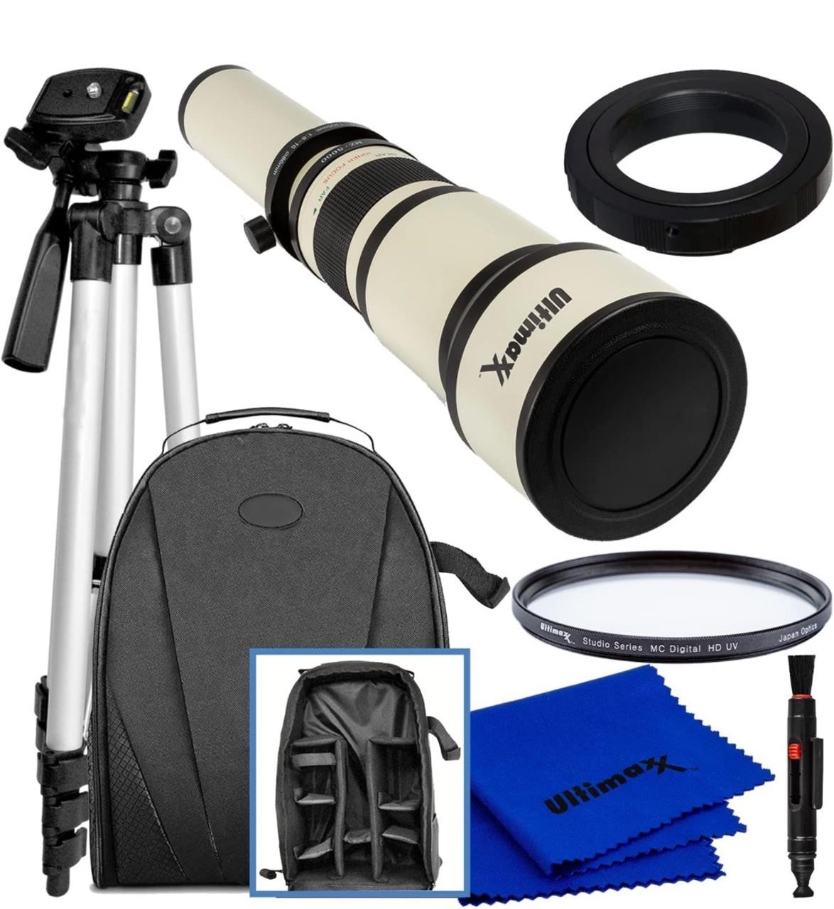 NEW $220 650-1300mm Telephoto Zoom Lens Kit