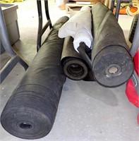 (2) ROLLS OF GARDEN FABRIC, 2 ROLLS OF FELT,