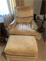 Broyhill chair with ottoman