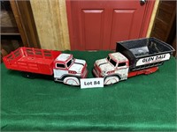 Antique Marx Metal Toy Trucks