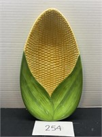 Decorative corn shaped platter