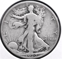 1920 WALKING HALF DOLLAR VG