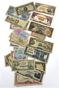 Foreign Paper Currency : Japan, Philippines, and