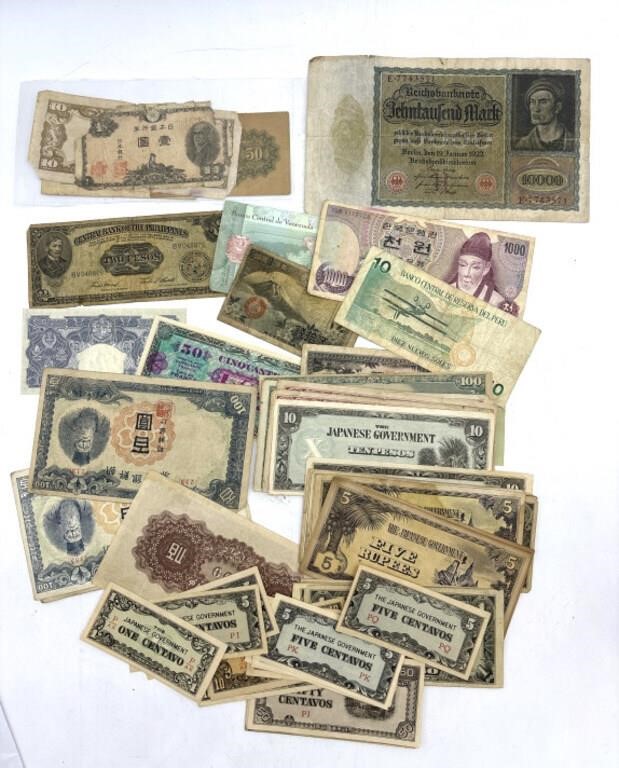 Foreign Paper Currency : Germany, Philippines,