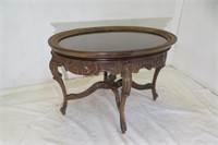 Ornate Display Top  Side Table27" x19.5 x 19.5"h