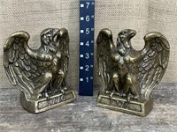 Pair of cast eagle bookends