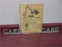 Vintage Case #22 Parts Manual & Metal Emblems