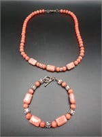 Glass Bead Bracelet & Necklace