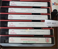 FLAT OF NEBRASKA CORNHUSKER VHS TAPES