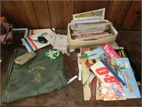 Viet nam bag and military papers, vintage road