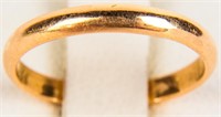 Jewelry 18kt Yellow Gold Solid Wedding Band