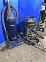 A running Kenmore upright vacuum and a 6 1/2 hp